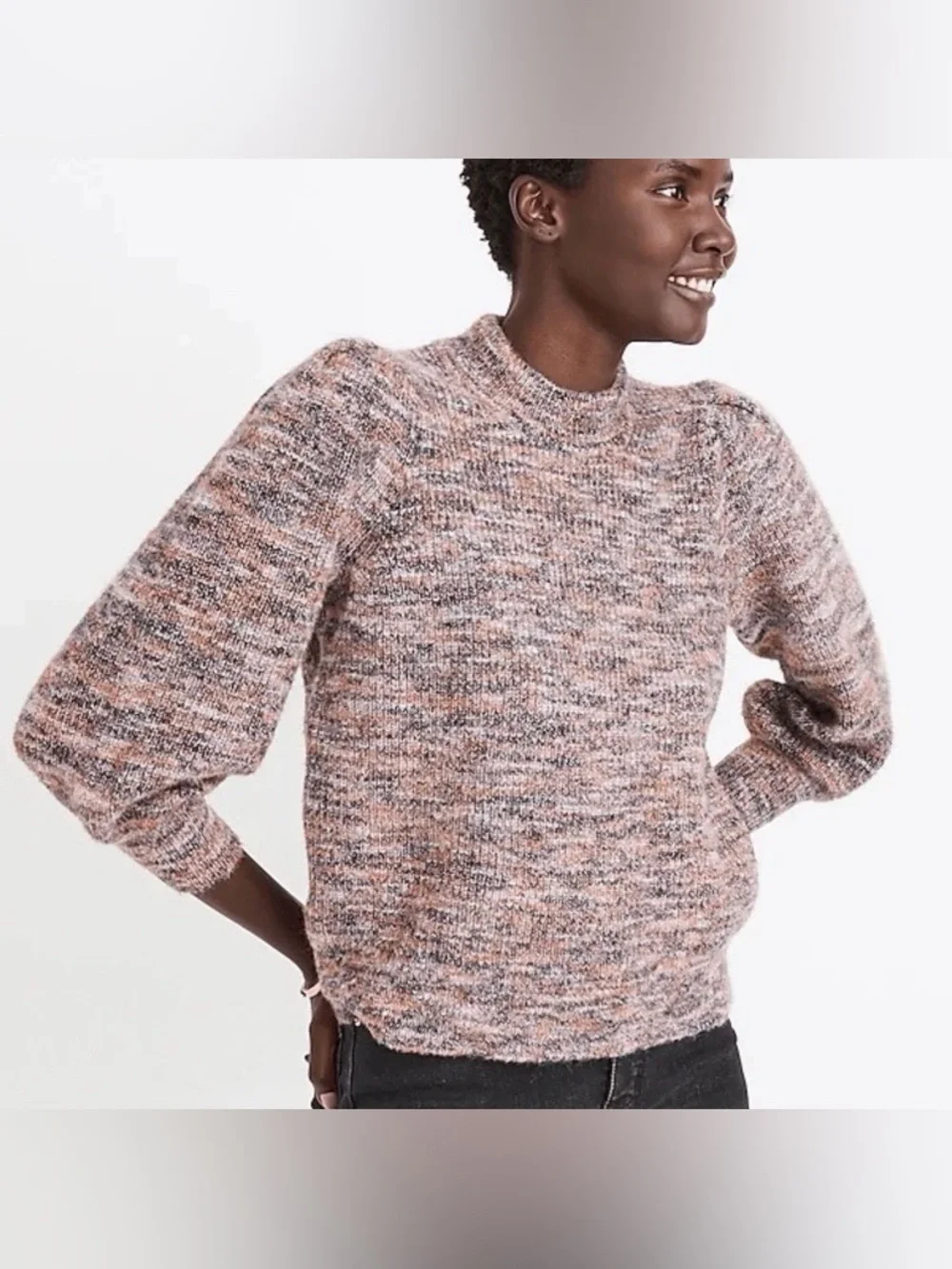 Madewell Space Dyed Wool Blend Pullover‎ Sweater